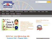 Tablet Screenshot of effinghamcountyfair.com